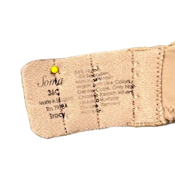 Soma Tracy Underwire Bra 36C  Lined Soft Cup Nude EUC Soft Contour - Picture 10 of 13